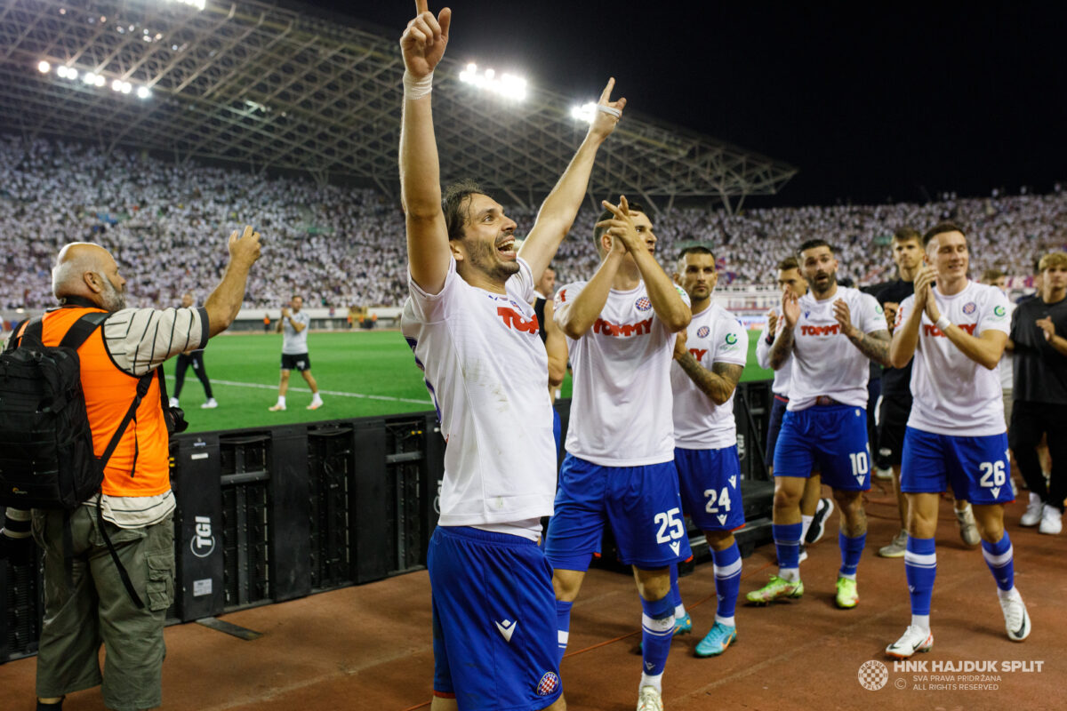 Hajduk s tri gola Gorici na Poljudu potvrdio jesenski naslov 